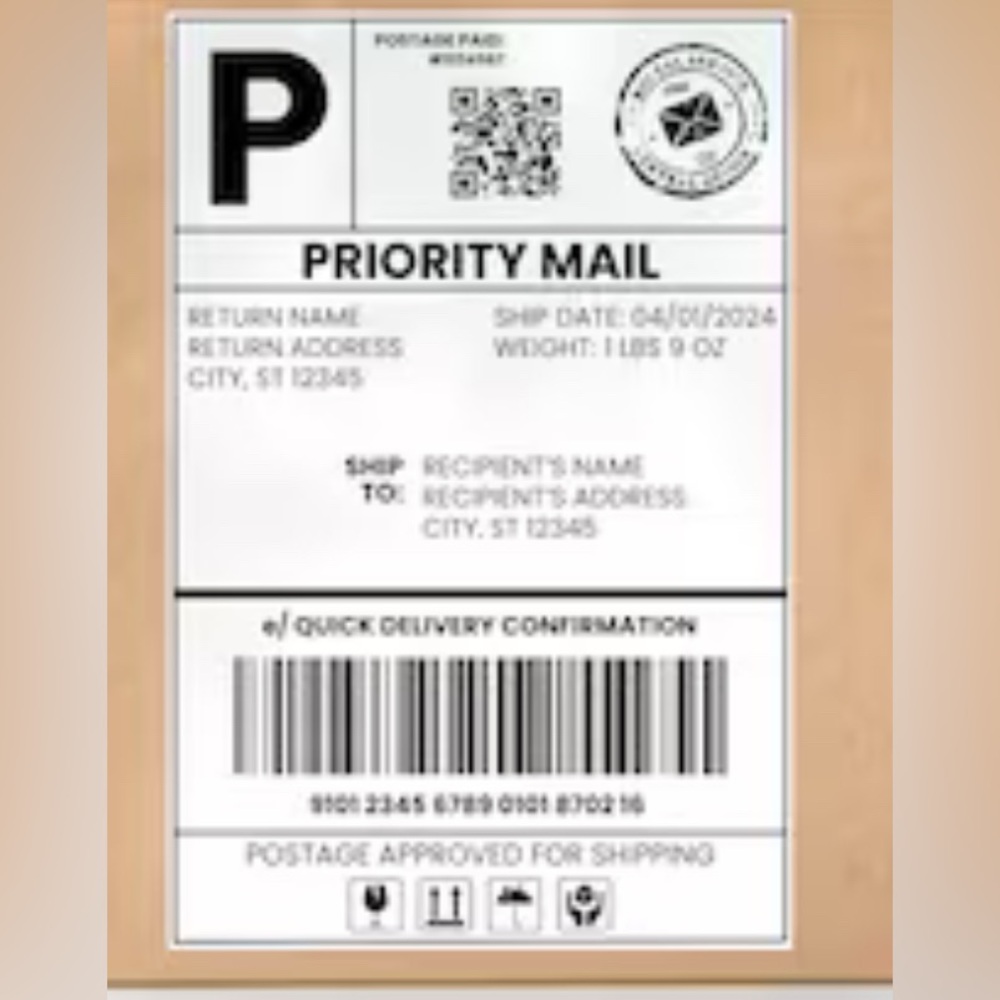 Poshmark Shipping Label